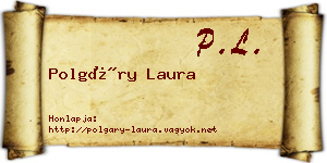 Polgáry Laura névjegykártya